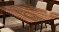 elegant walnut dining tables