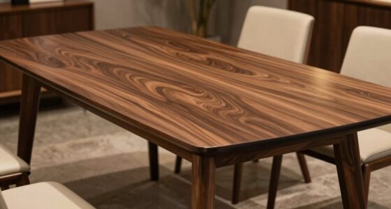 elegant walnut dining tables