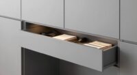 hidden cable and accessory storage