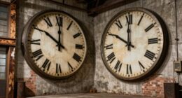 large industrial wall clocks