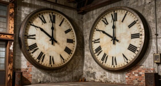 large industrial wall clocks