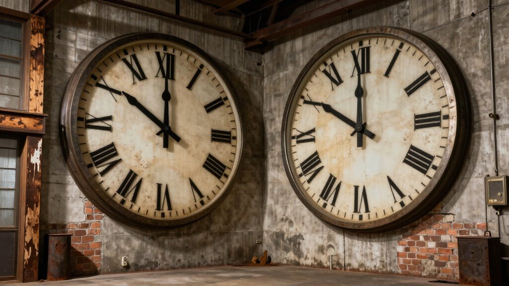 large industrial wall clocks
