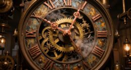large vintage industrial timepieces