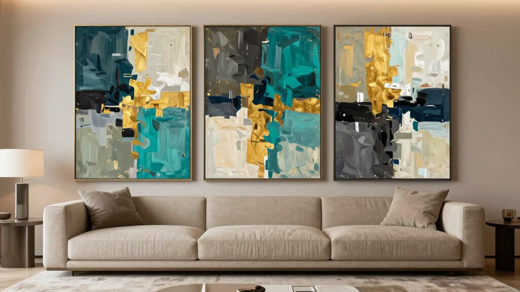 layered art with balanced lighting