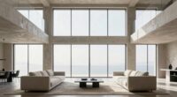 low furniture enhances spatial architecture