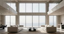low furniture enhances spatial architecture