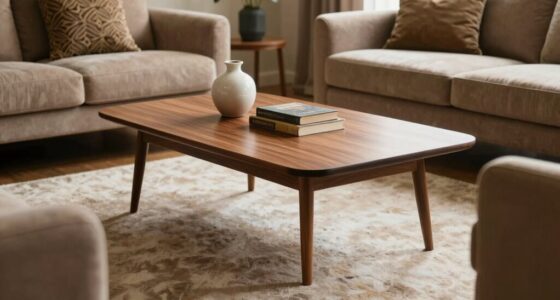 mid century coffee table elegance
