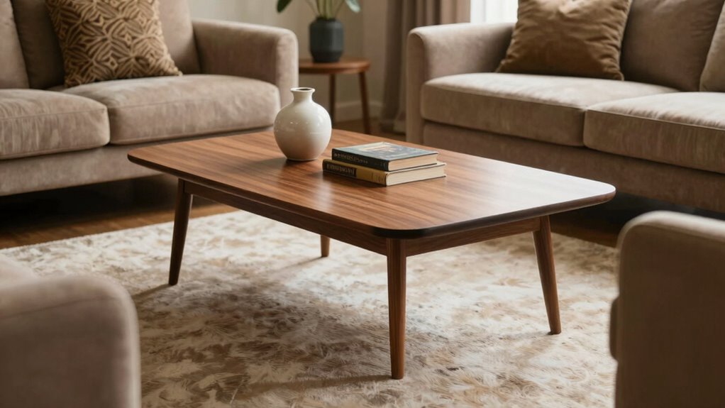mid century coffee table elegance