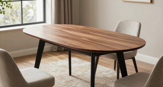 mid century dining table shapes