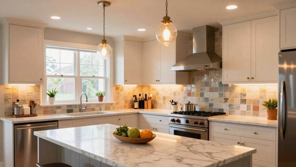 optimal kitchen lighting zones
