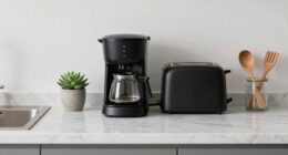 organized appliance countertop styling