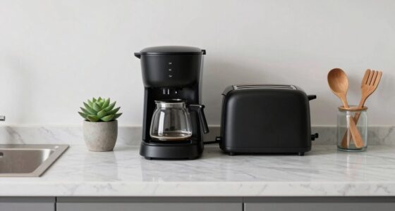organized appliance countertop styling