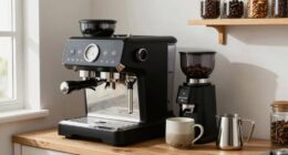 organized coffee station setup