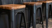 properly sized industrial stools