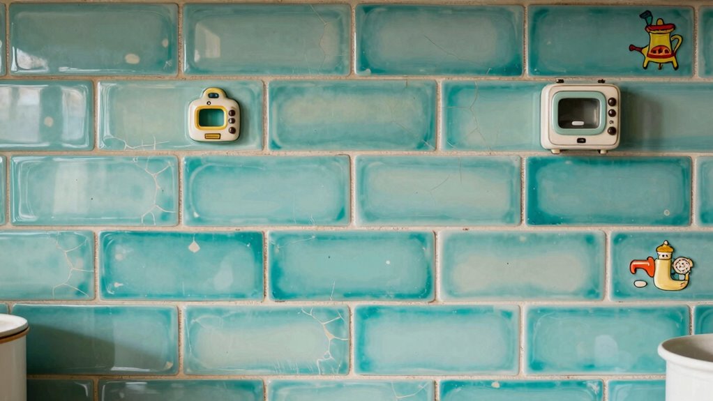 retro colorful vintage tile