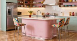 retro kitchen island seating