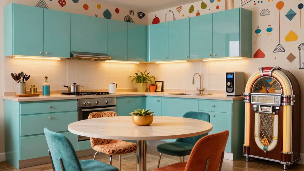 retro kitchens enhance entertainment