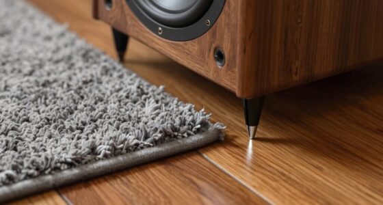 speaker stability on floors
