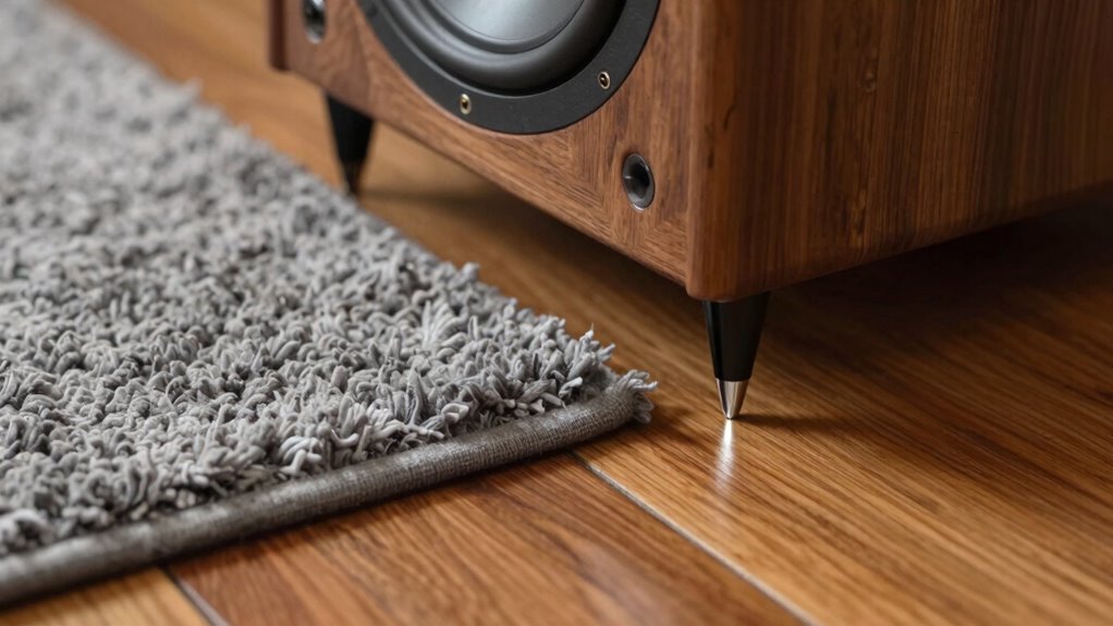 speaker stability on floors