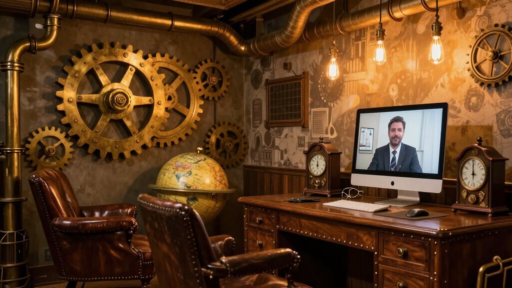steampunk office suitable online