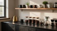stylish functional coffee corner