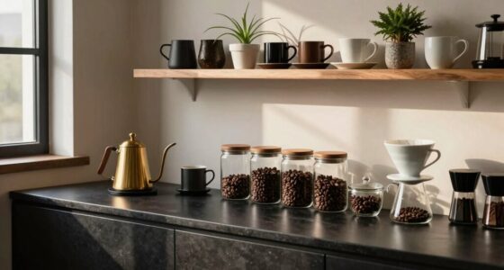 stylish functional coffee corner
