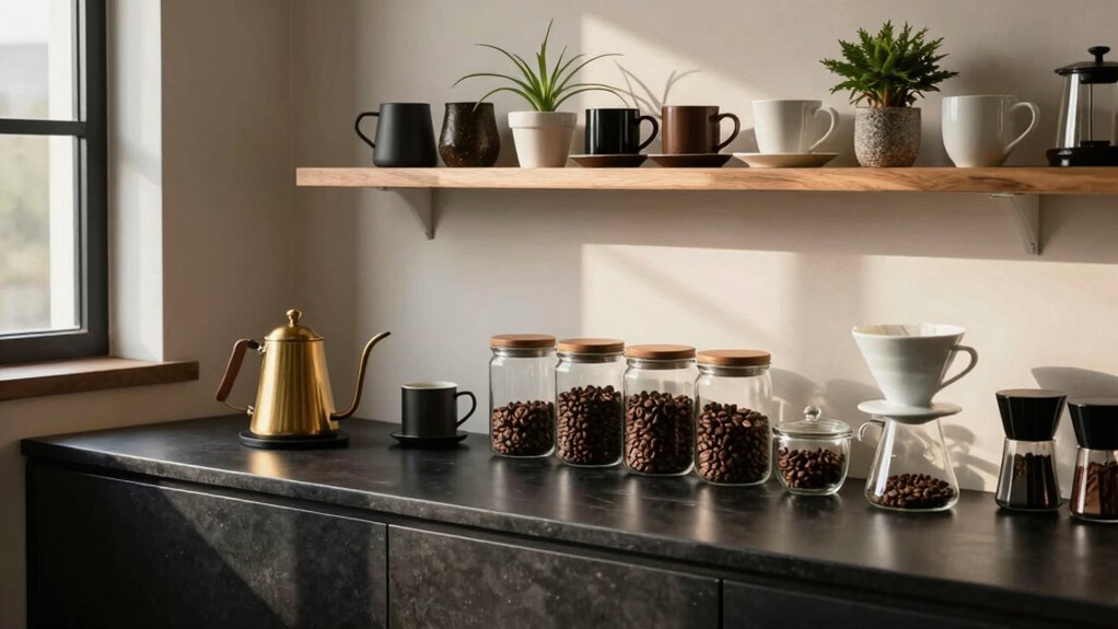stylish functional coffee corner