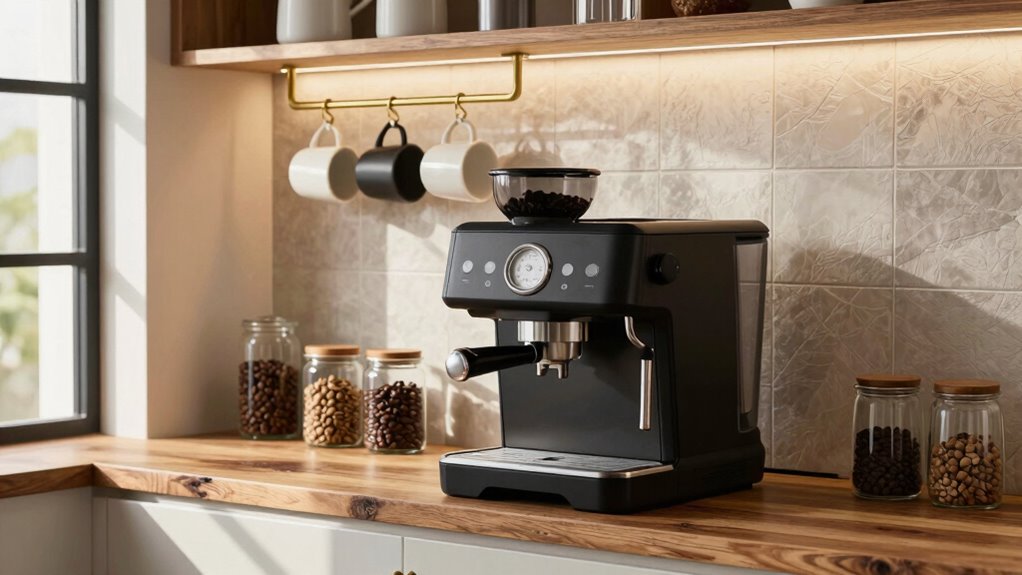 stylish organized coffee display