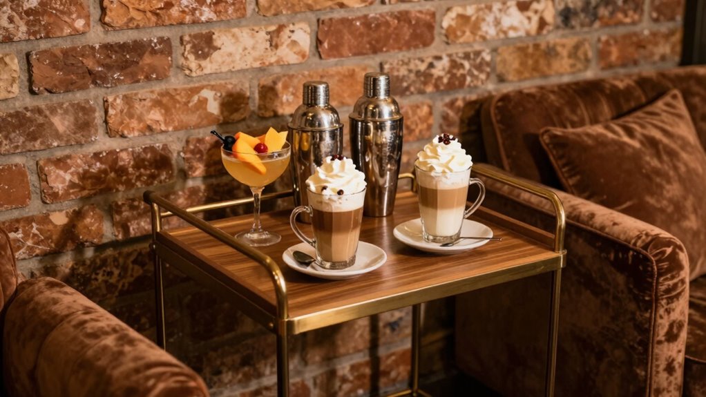 versatile coffee cocktail station