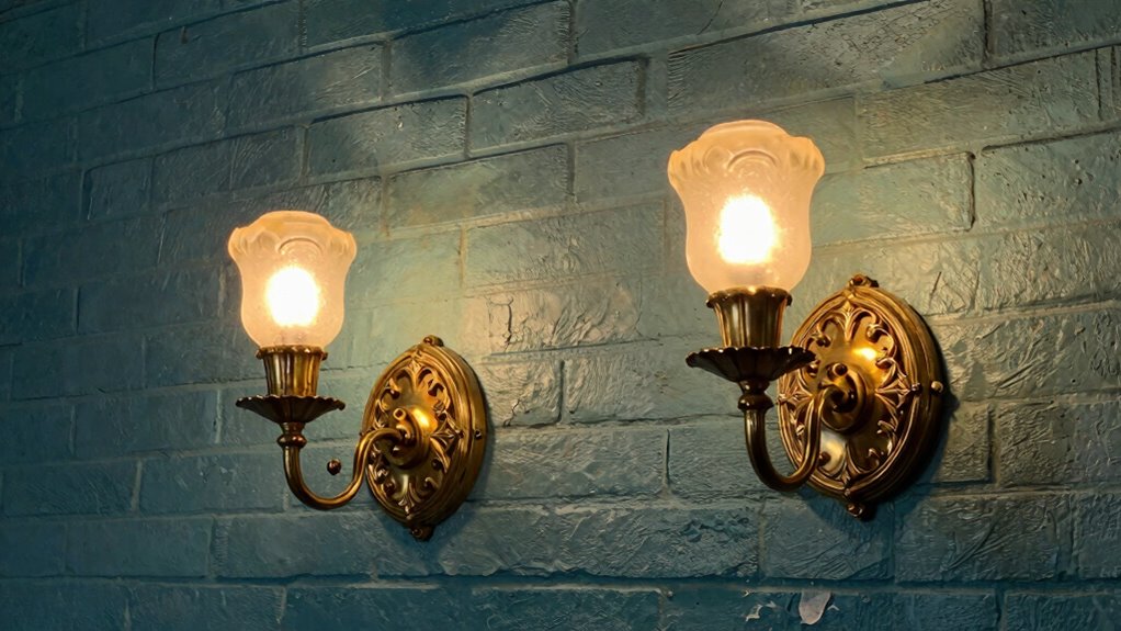 vintage ambiance with brass