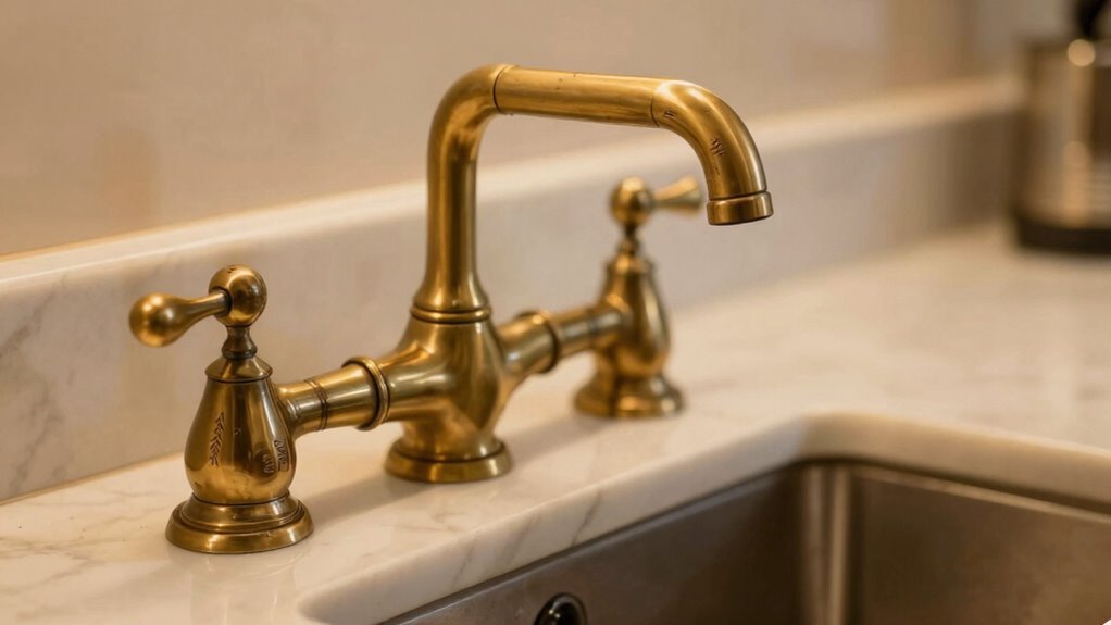 vintage brass faucet charm
