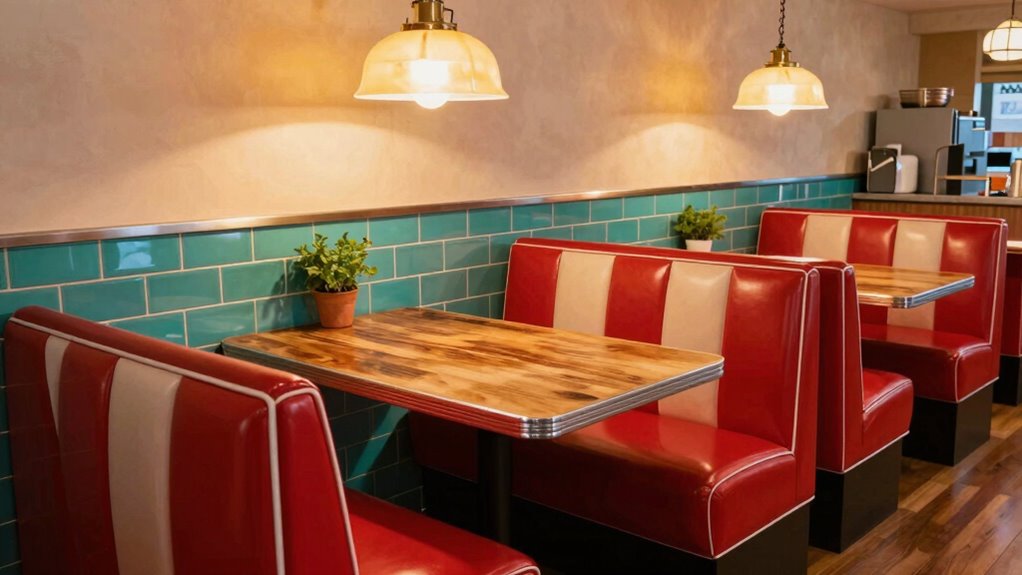 vintage diner inspired decor