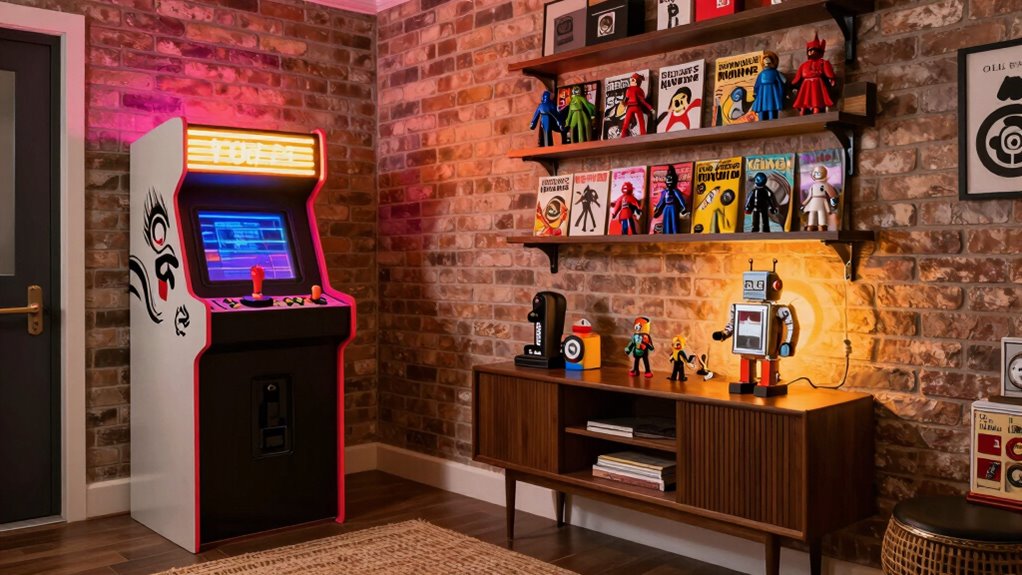 vintage geek entryway decor