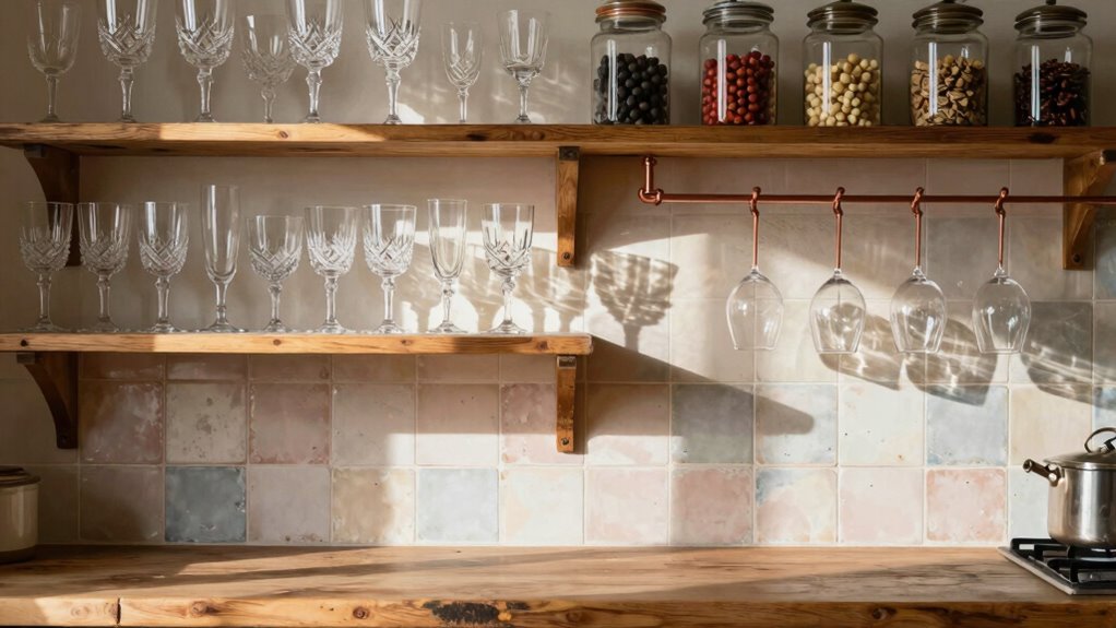 vintage glassware display ideas