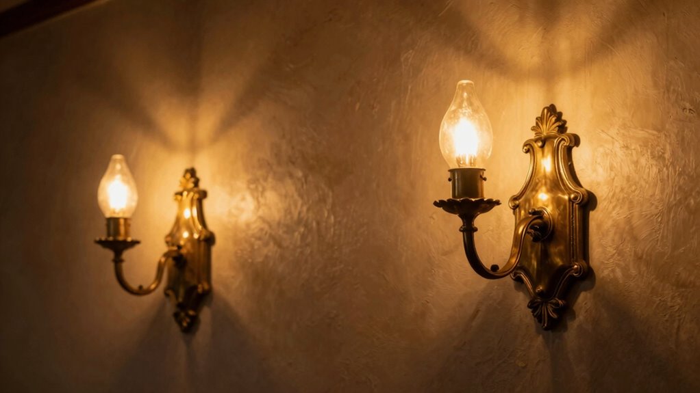 vintage inspired brass lighting
