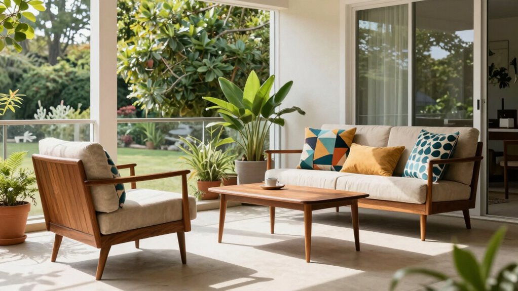 vintage inspired sunroom decor
