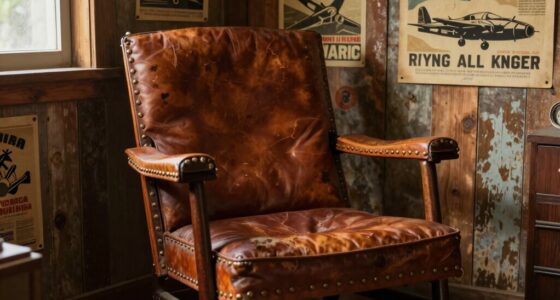 vintage style aviation seating