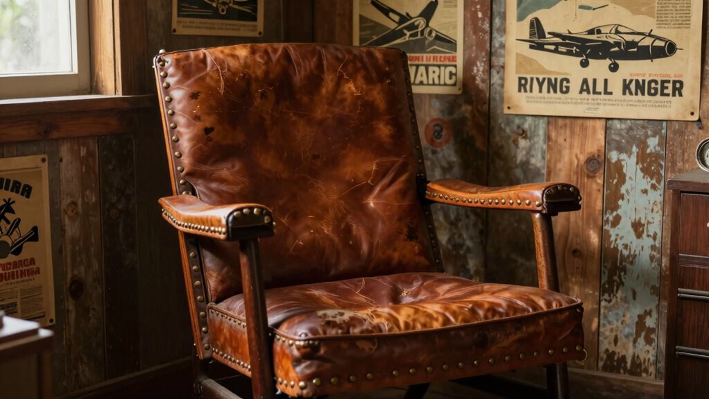vintage style aviation seating