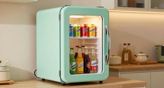 vintage style mini fridge