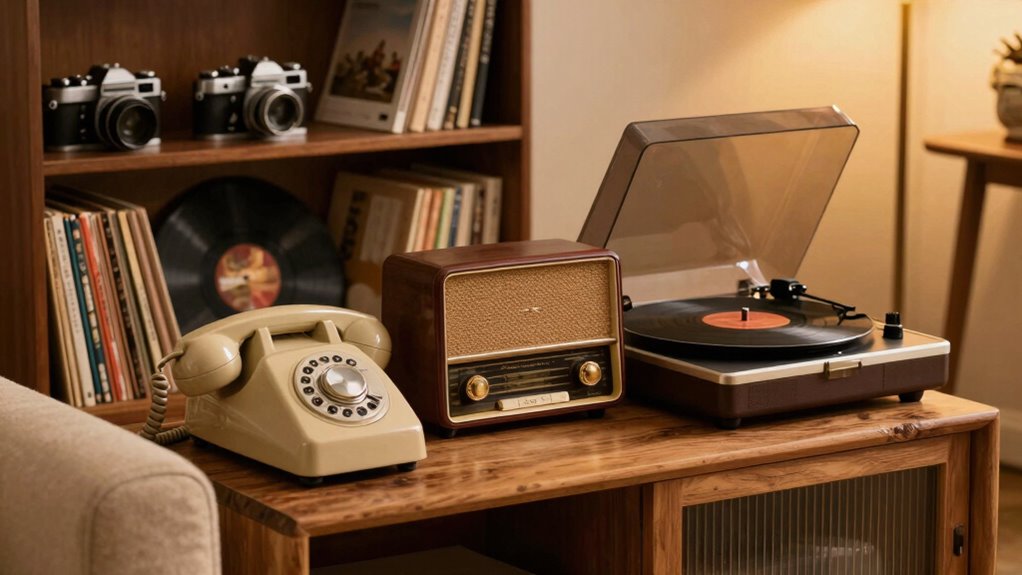 vintage tech as stylish decor