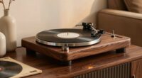 walnut turntables mid century appeal