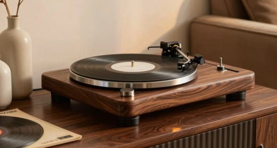 walnut turntables mid century appeal