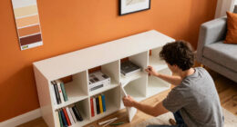 4 IKEA Finds and 1 Paint Color Completely Transformed This Living Room