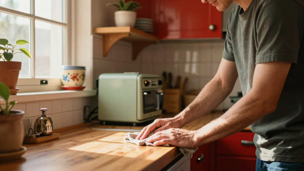 A Dark and Awkward Kitchen Got a Colorful Vintage-Inspired Redo