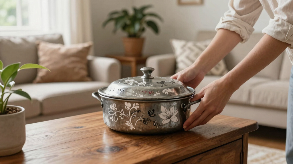 I’m Putting a Vintage Casserole Holder in My Living Room