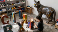 osaka art & design 2026 sculpts the city with giant alphabets and monumental cats