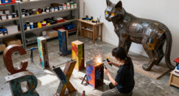 osaka art & design 2026 sculpts the city with giant alphabets and monumental cats