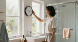 I Moved A Clock To My Bathroom, And It Changed My Morning Routine Forever