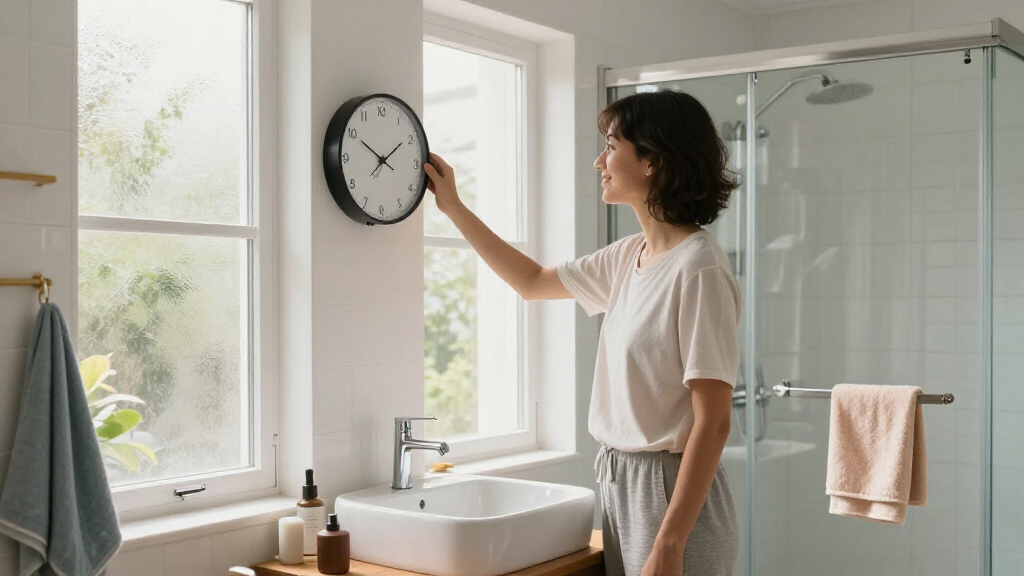 I Moved A Clock To My Bathroom, And It Changed My Morning Routine Forever
