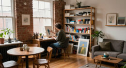 This 500-Square-Foot Studio Doubles As An Artist's Home And Workspace